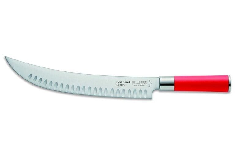 Cuchillo de carnicero F. Dick HEKTOR de mango rojo