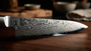 Hola de cuchillo de chef de acero SG2 RS