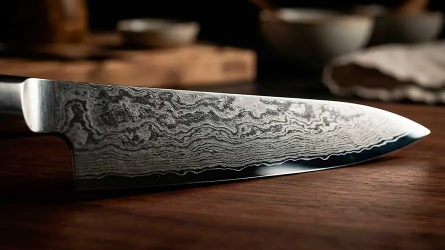 Hola de cuchillo de chef de acero SG2 RS