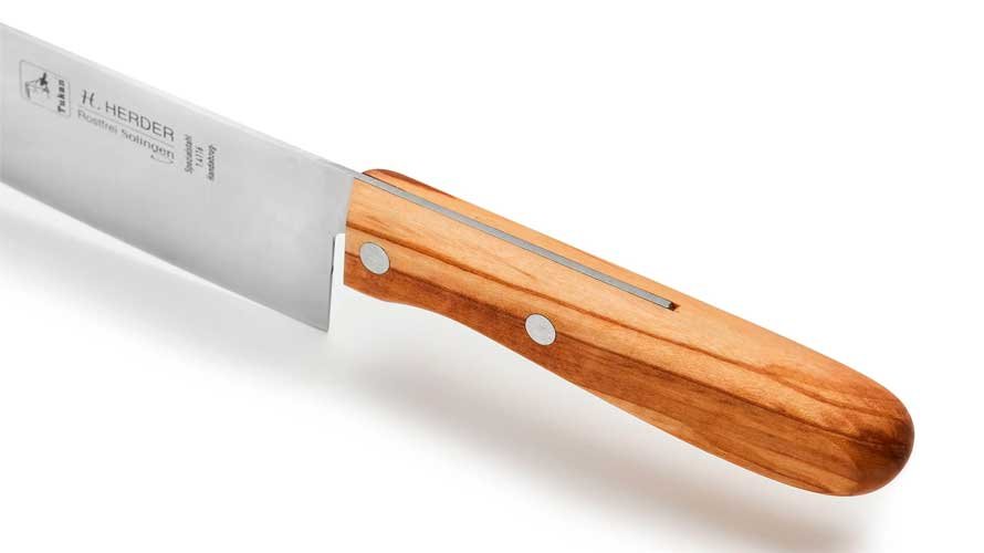 Mango de un cuchillo santoku occidental (yo handle)