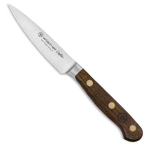 Wüsthof Crafter Puntilla 9 cm (forjada, 58 HRC, mango de roble ahumado con latón, 51 g)